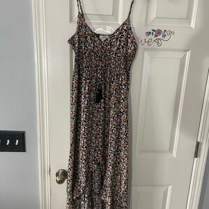 Floral Spaghetti Strap Maxi Dress Size XL